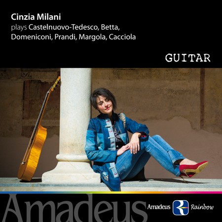 Front cover of CD release entitled 'Guitar' performed by Cinzia Milani