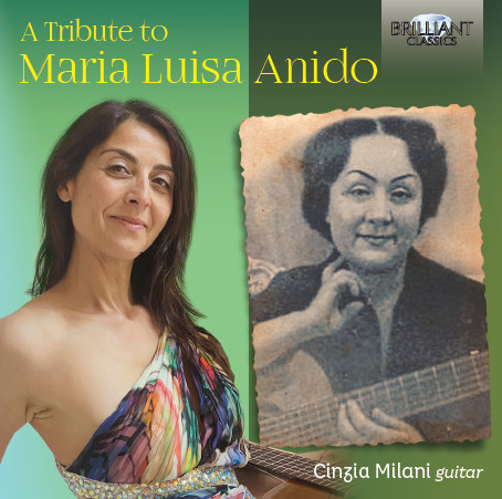 Front cover of CD release entitled 'A Tribute to Maria Luisa Anido' performed by Cinzia Milani