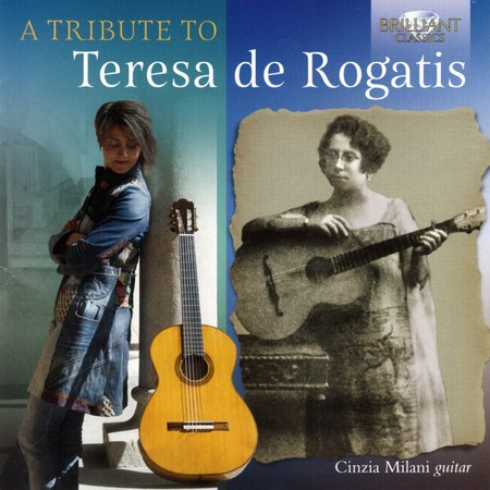 Front cover of CD release entitled 'A Tribute to Teresa De Rogatis' performed by Cinzia Milani